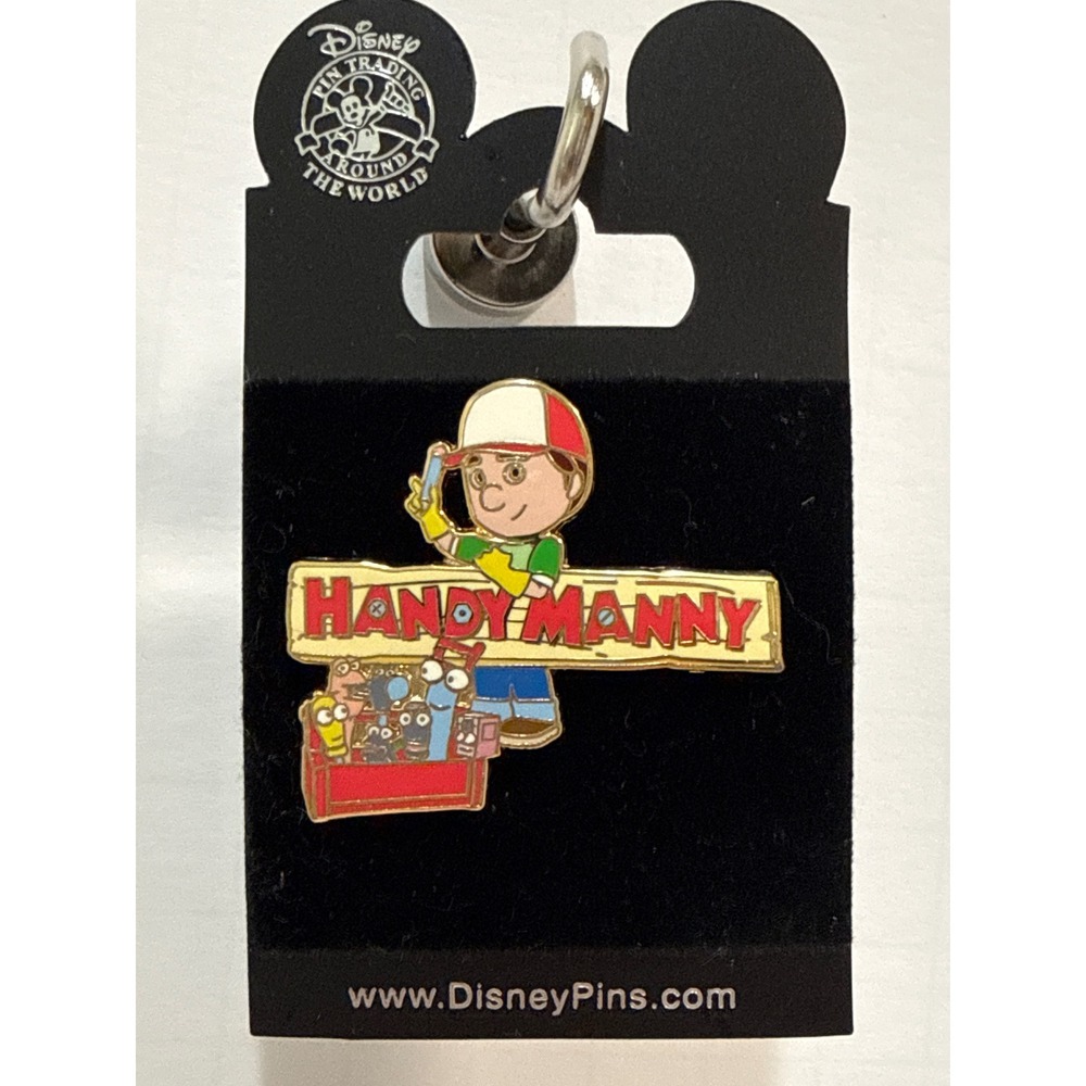 Disney Pin Trading Around the World Handy Manny Logo Enamel Pin New on Card